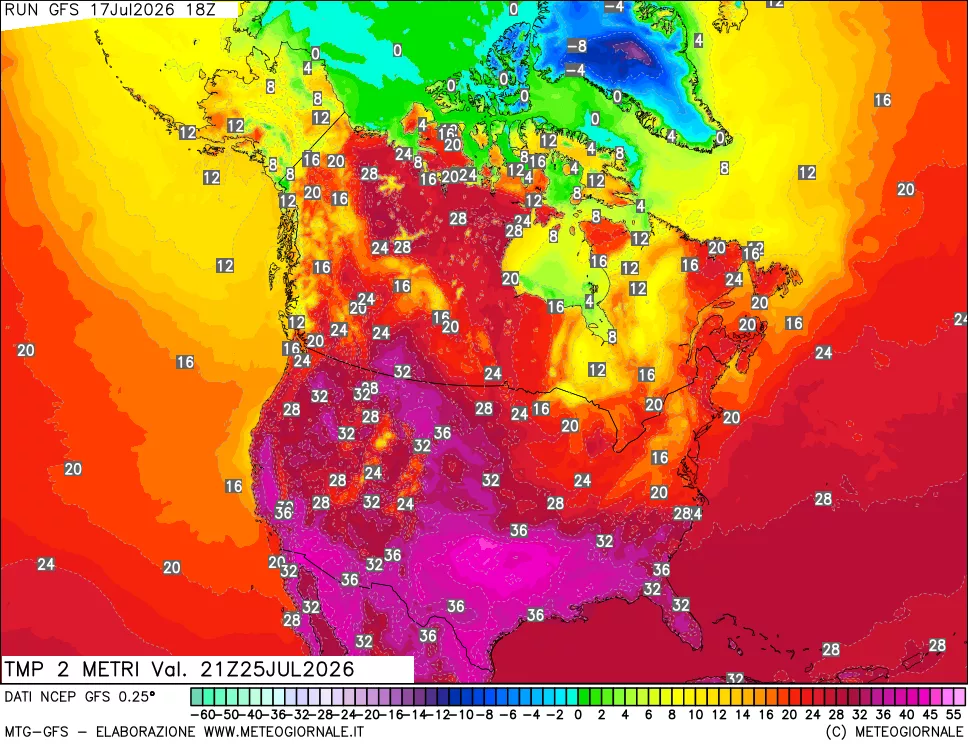 mappa Temp 2 metri