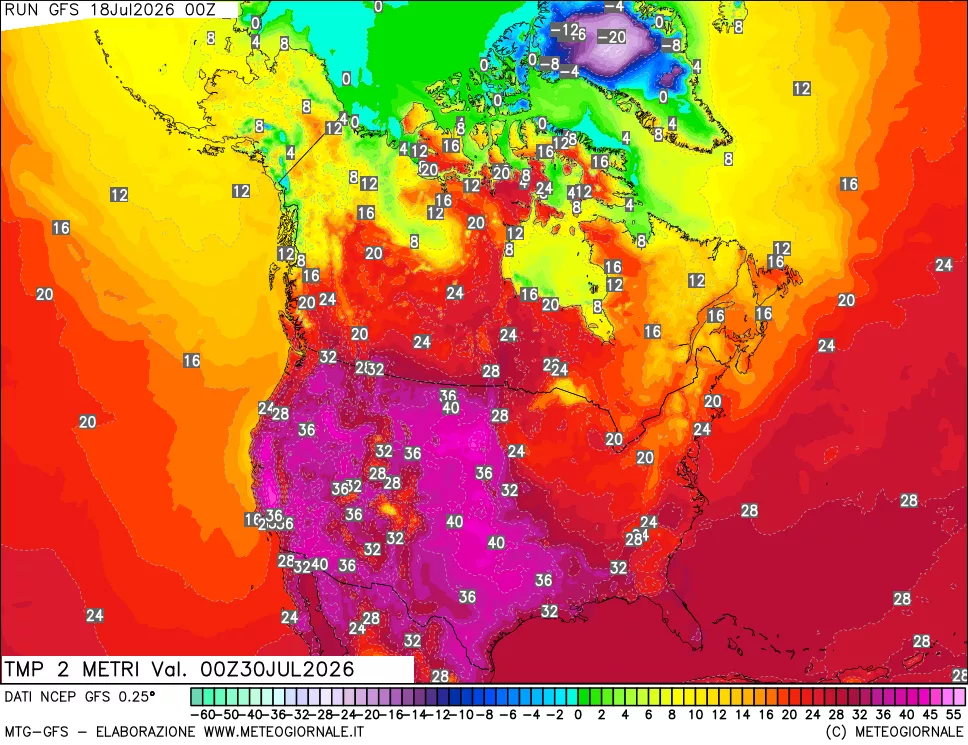 mappa Temp 2 metri