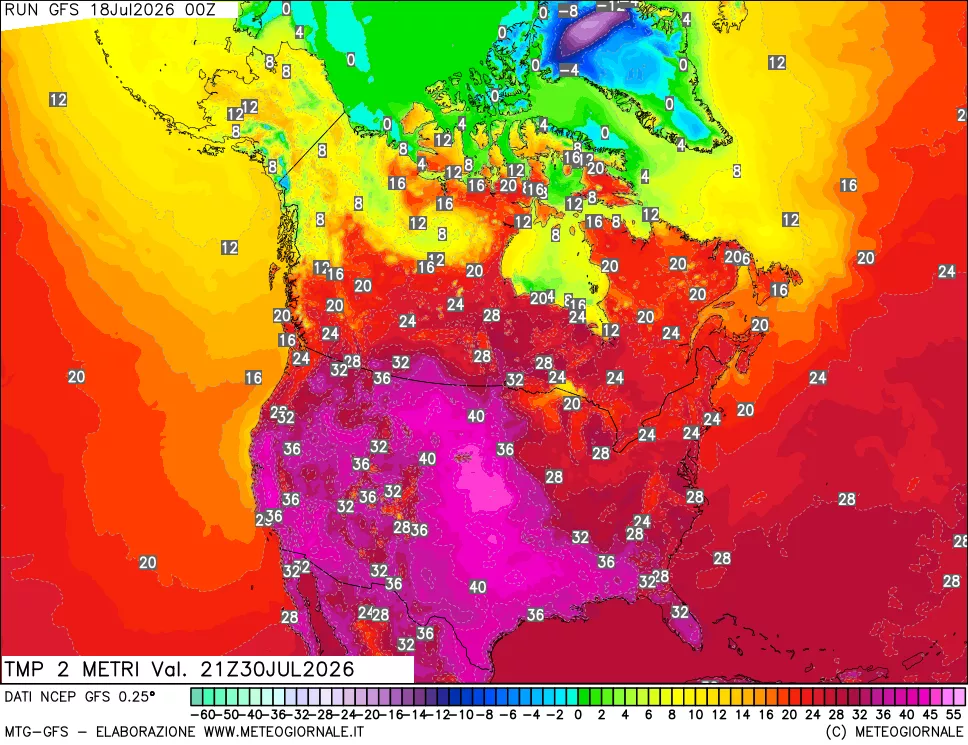 mappa Temp 2 metri
