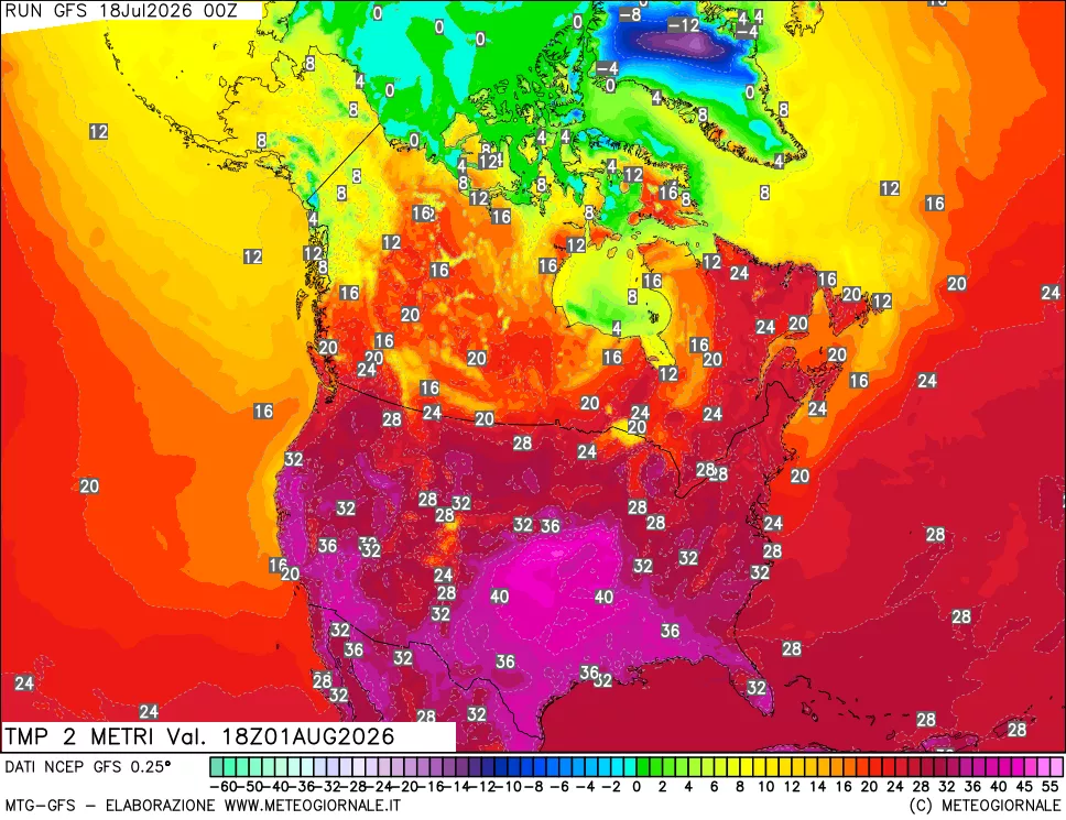 mappa Temp 2 metri