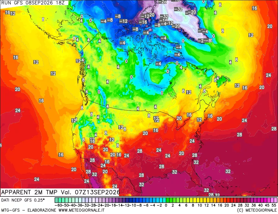 mappa Temp percepita