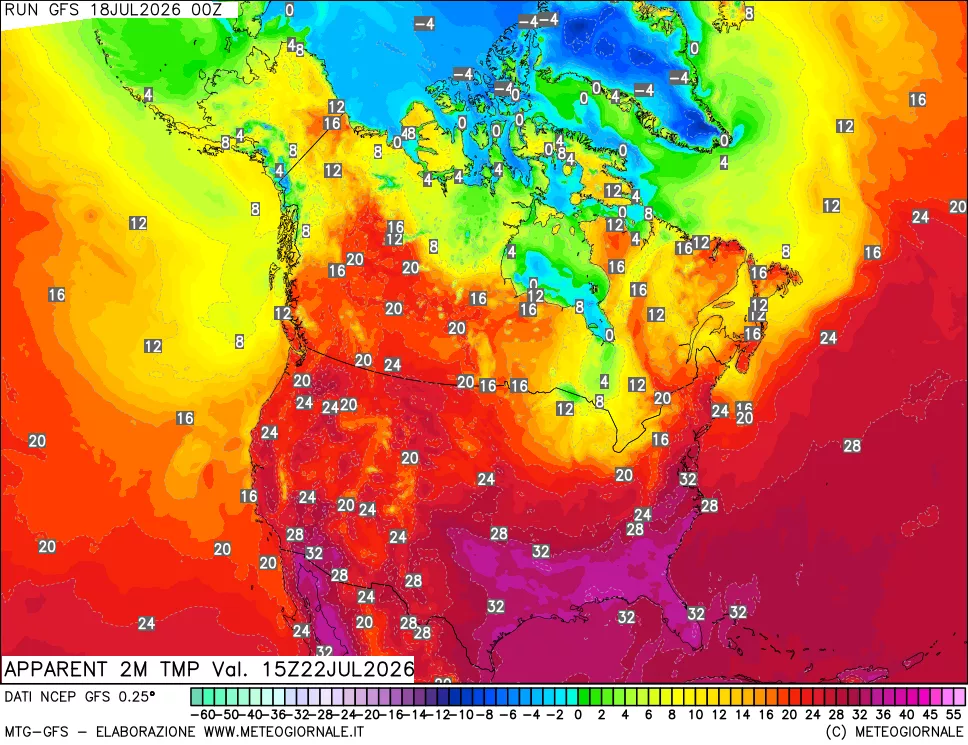 mappa Temp percepita