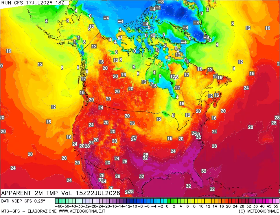 mappa Temp percepita