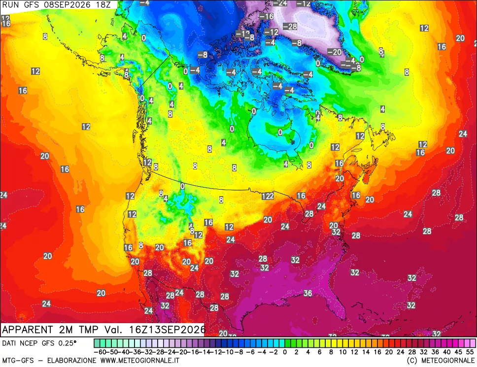 mappa Temp percepita