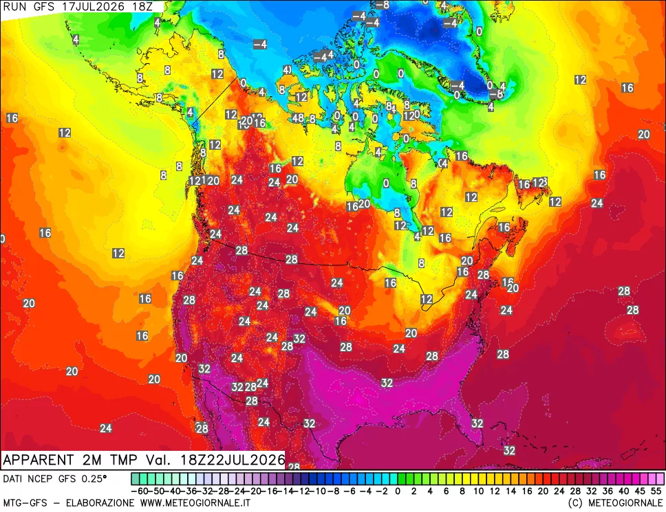 mappa Temp percepita