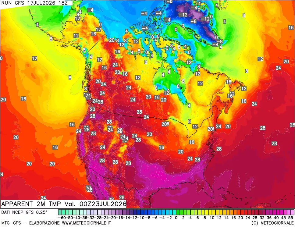 mappa Temp percepita