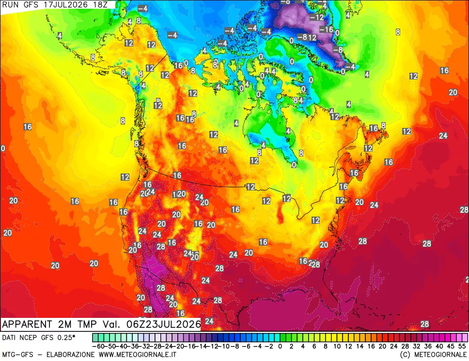 mappa Temp percepita