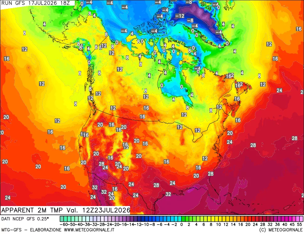 mappa Temp percepita