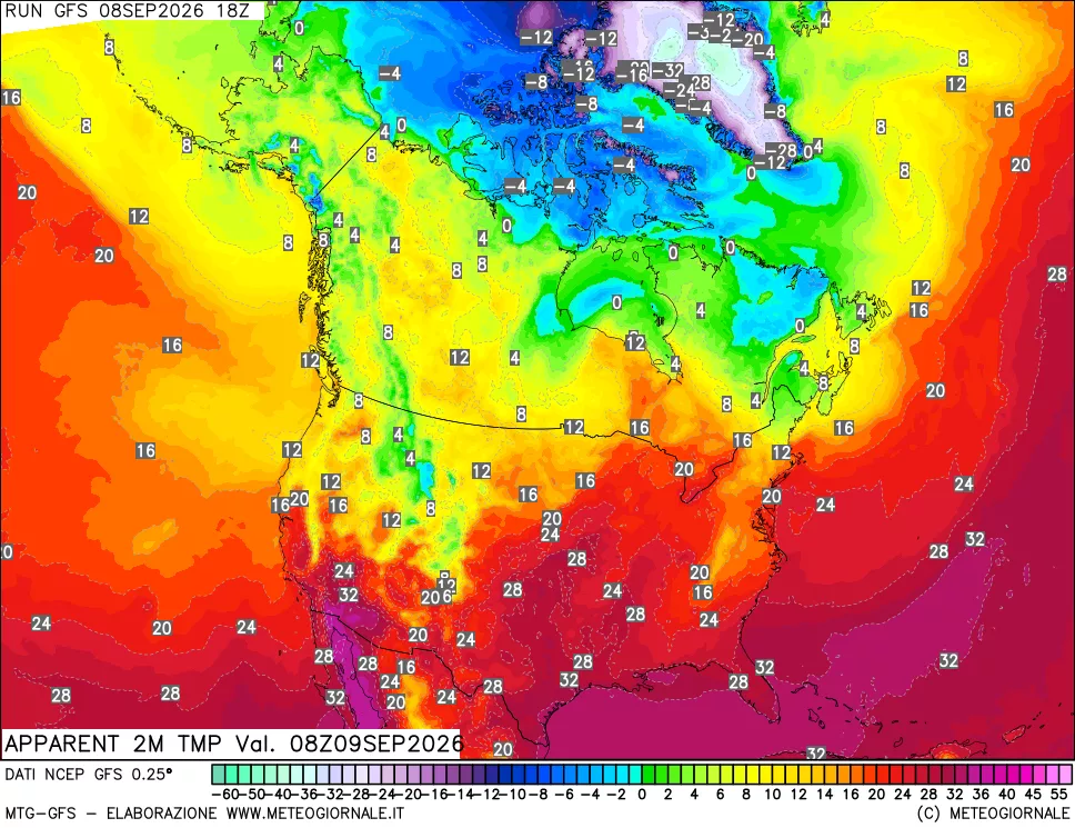 mappa Temp percepita