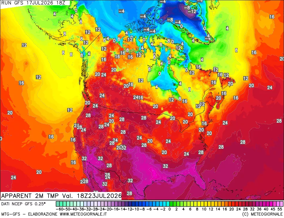 mappa Temp percepita