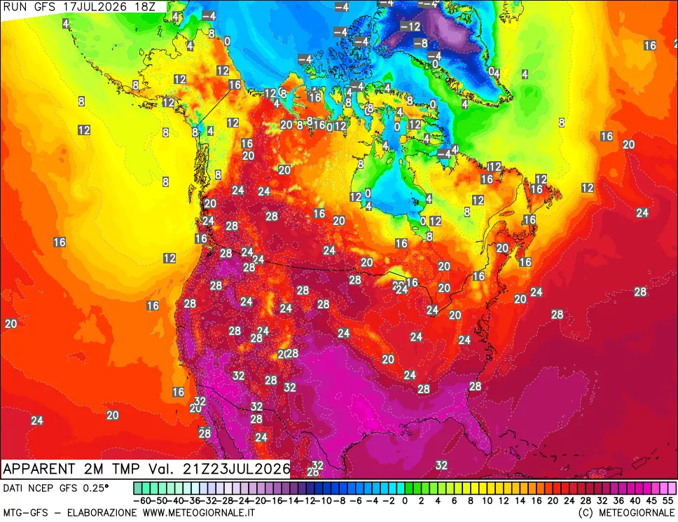 mappa Temp percepita