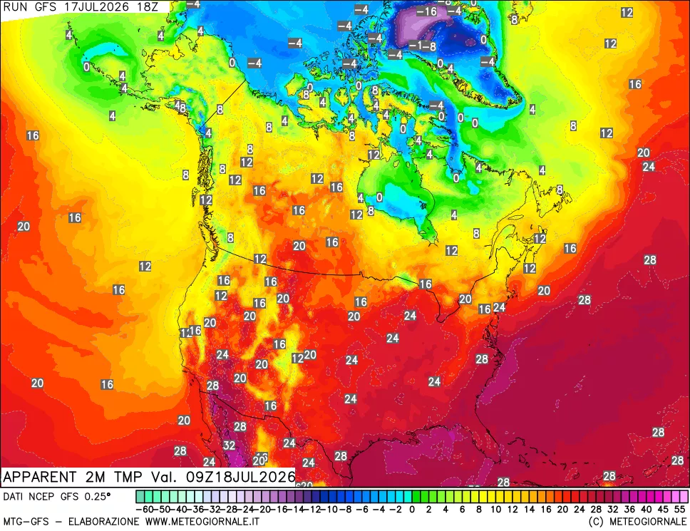 mappa Temp percepita