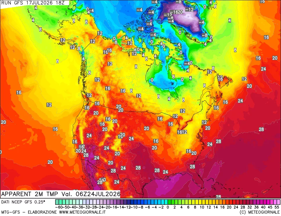 mappa Temp percepita