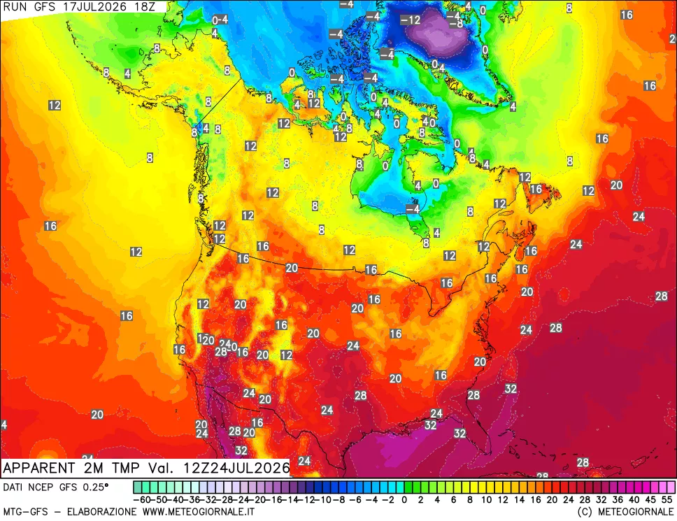 mappa Temp percepita
