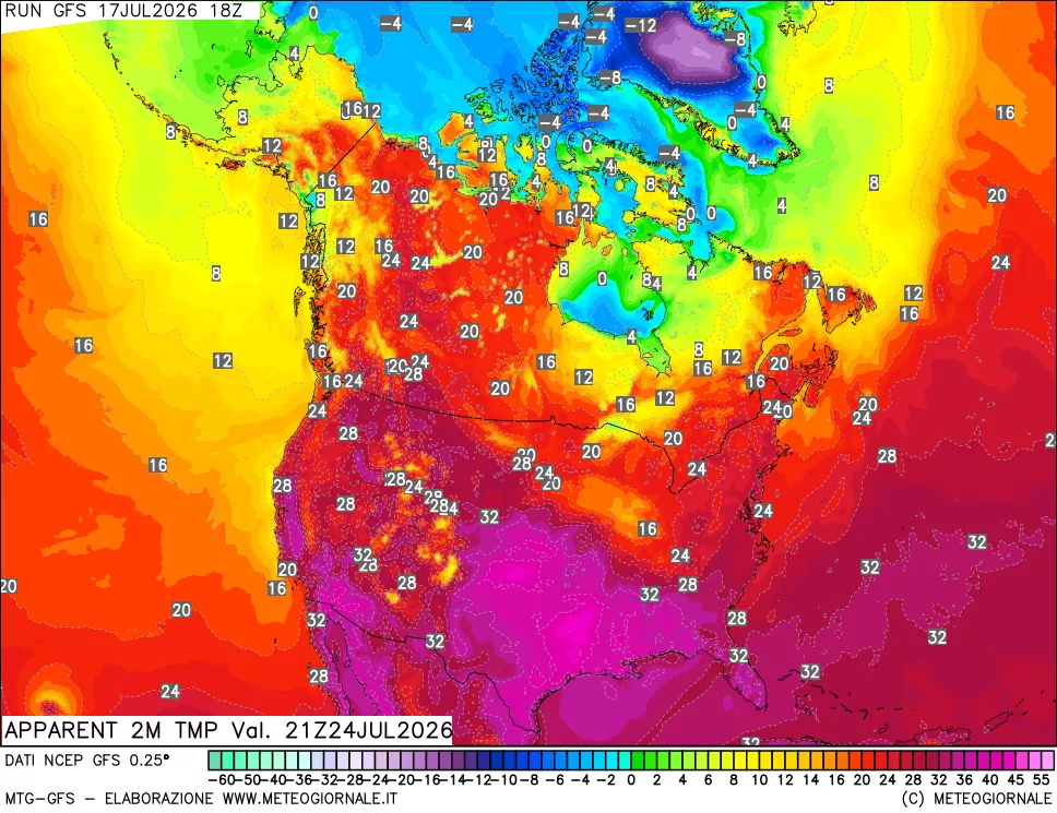 mappa Temp percepita
