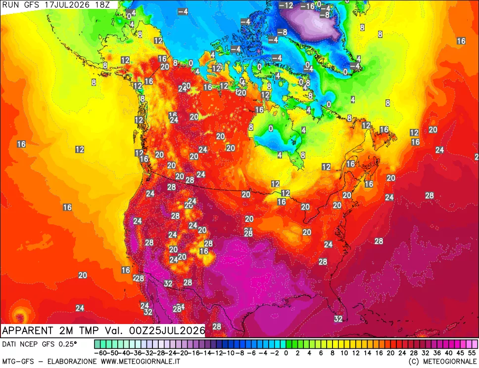 mappa Temp percepita
