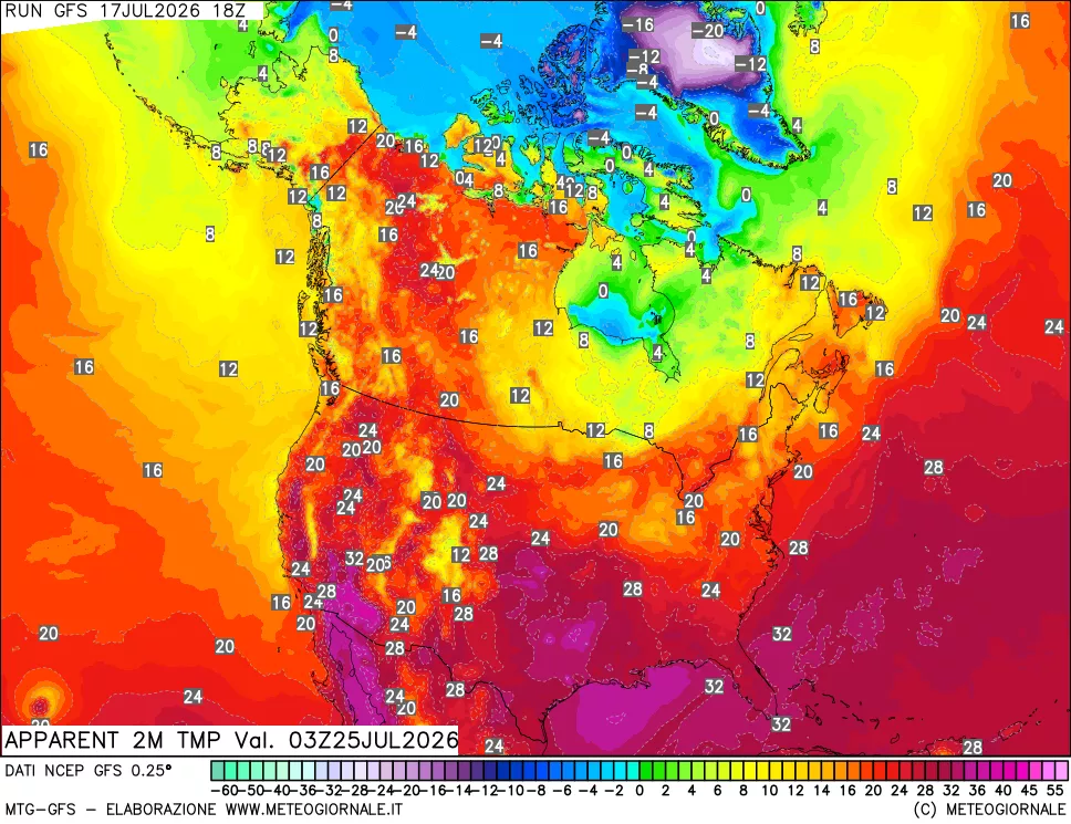 mappa Temp percepita