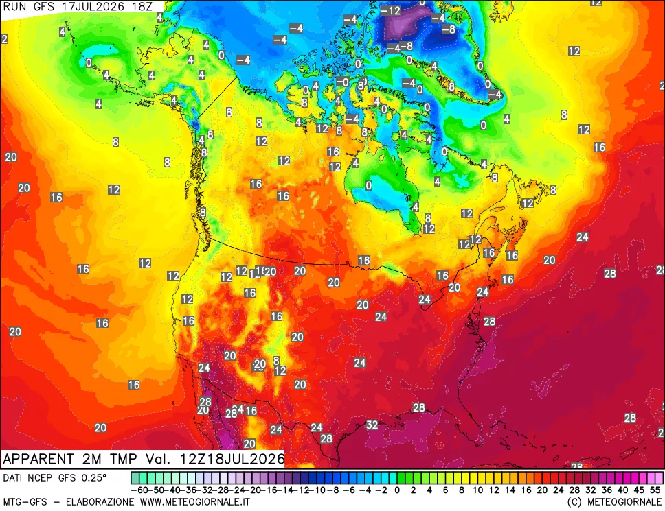 mappa Temp percepita