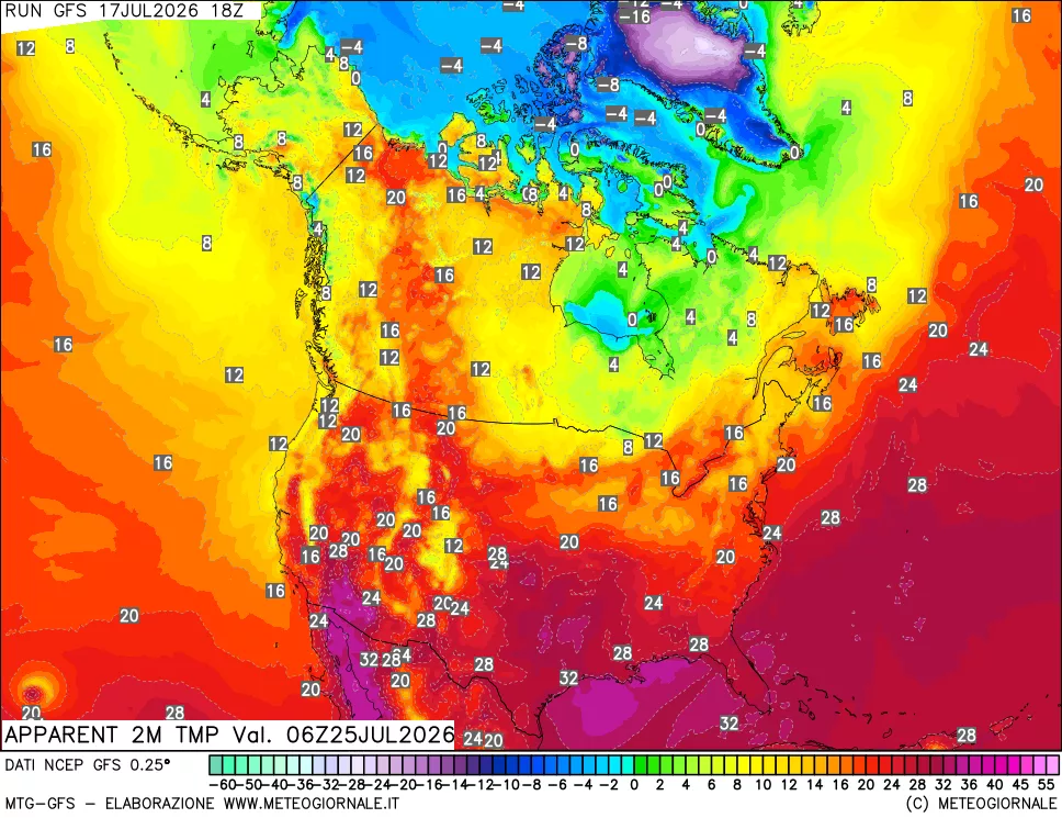 mappa Temp percepita