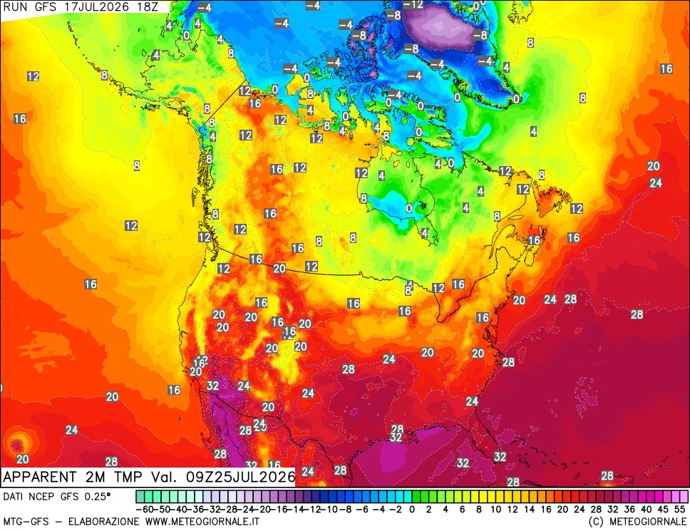 mappa Temp percepita