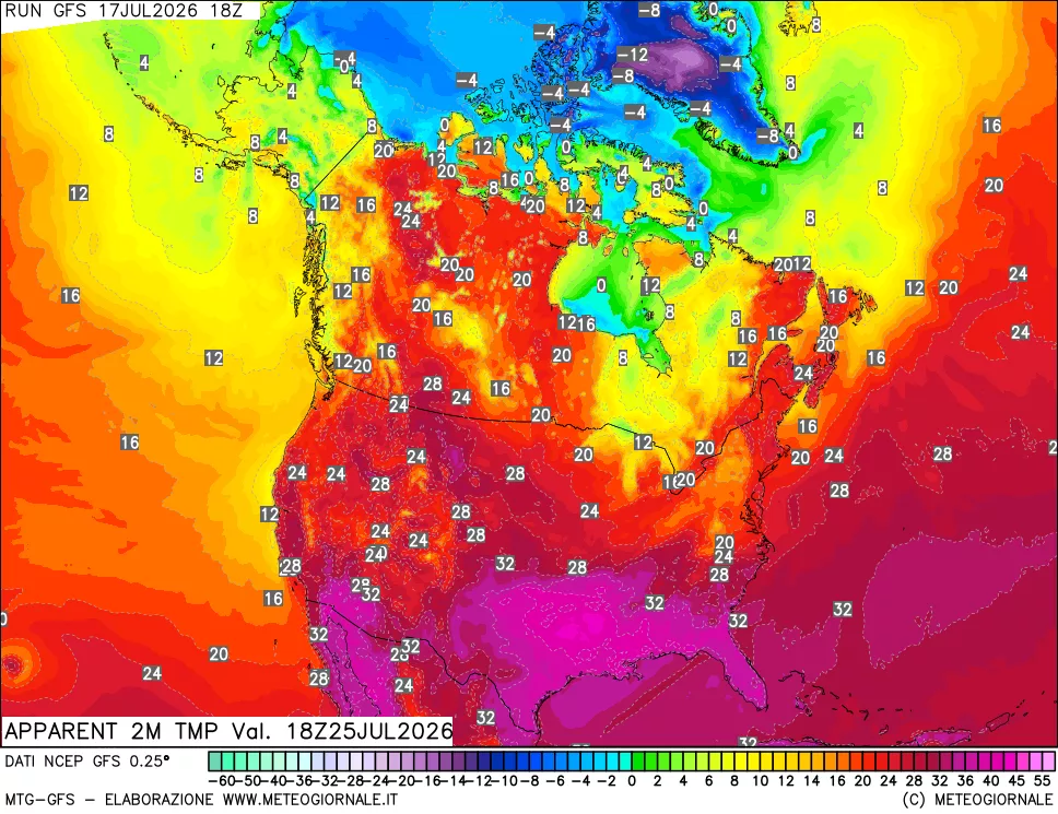 mappa Temp percepita