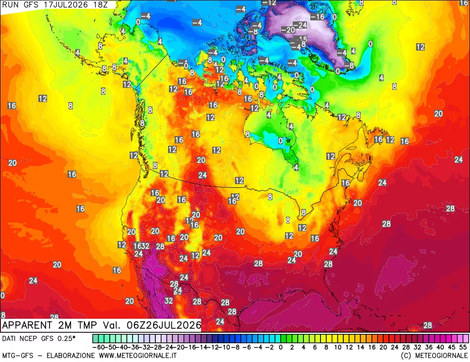 mappa Temp percepita