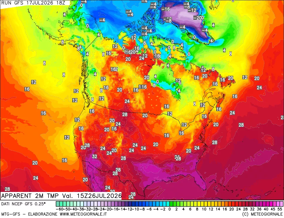 mappa Temp percepita