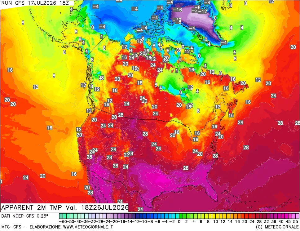 mappa Temp percepita