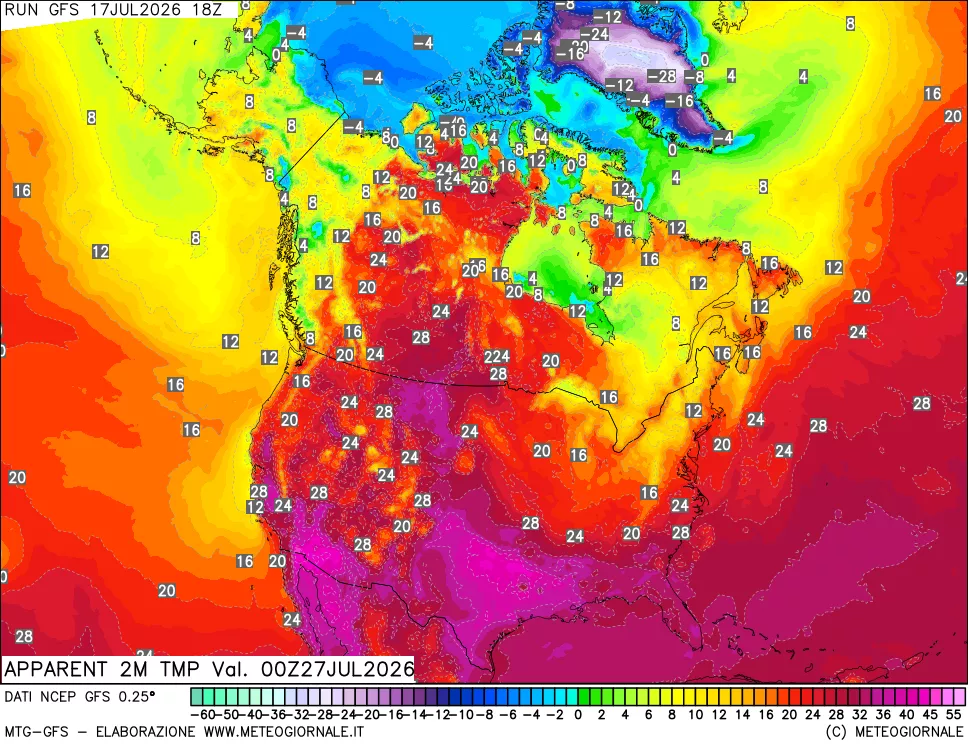 mappa Temp percepita