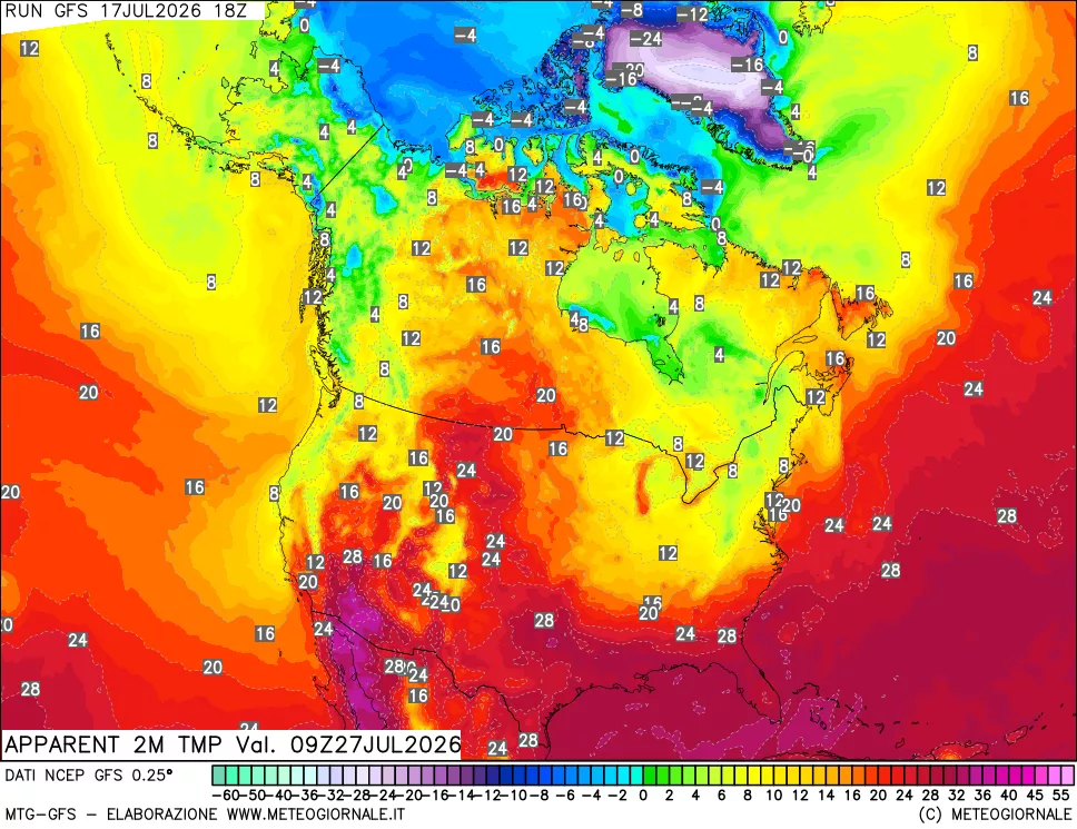 mappa Temp percepita