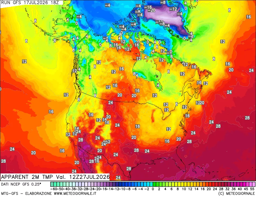 mappa Temp percepita