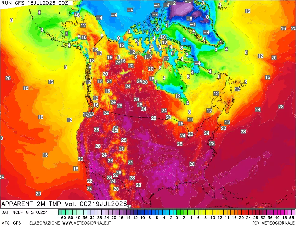 mappa Temp percepita