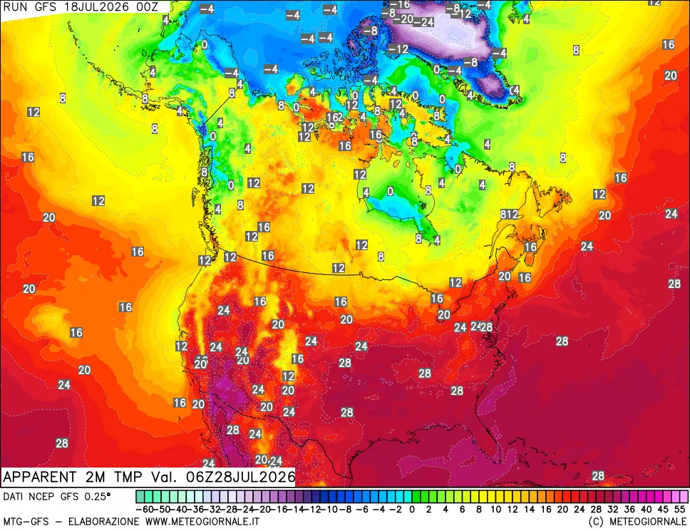 mappa Temp percepita