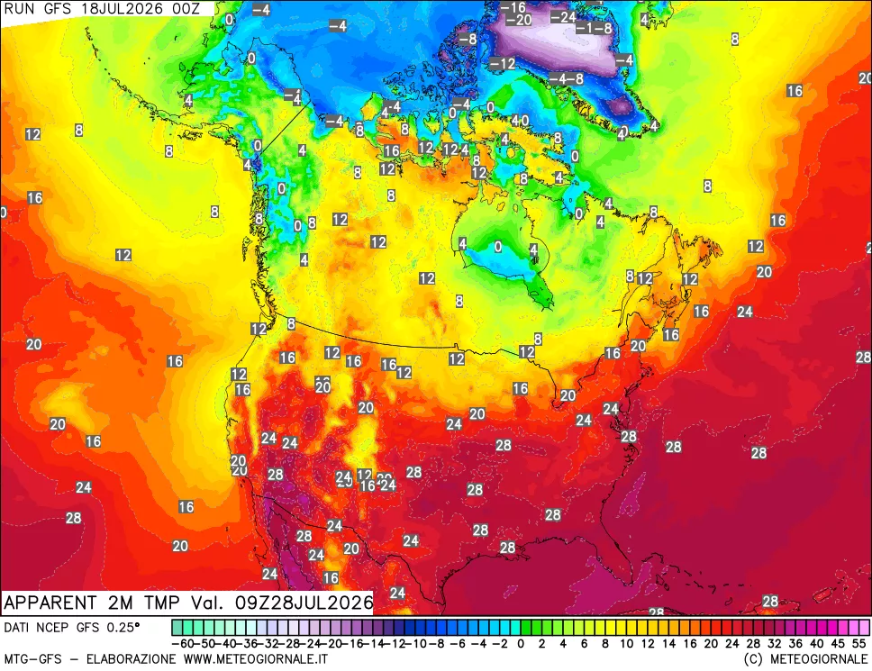 mappa Temp percepita