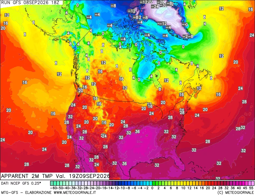 mappa Temp percepita