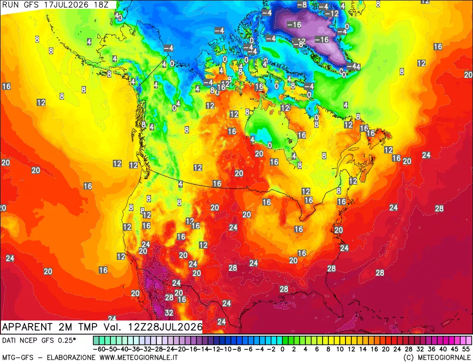 mappa Temp percepita