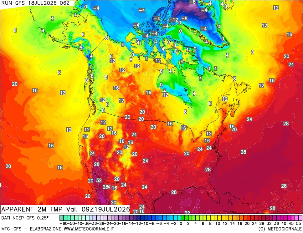 mappa Temp percepita