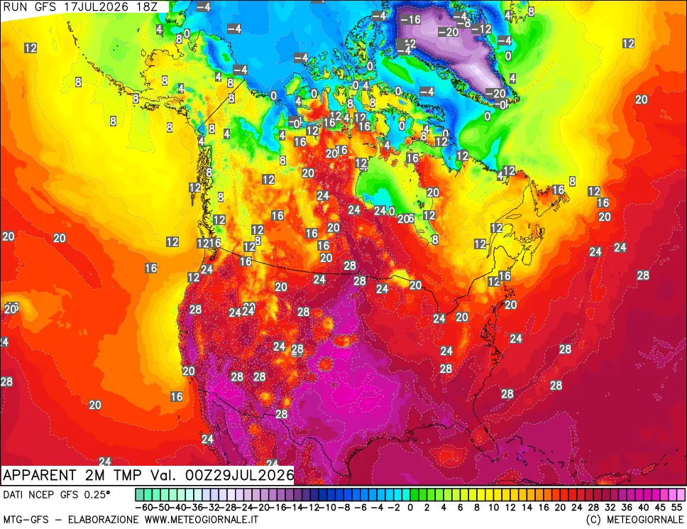 mappa Temp percepita