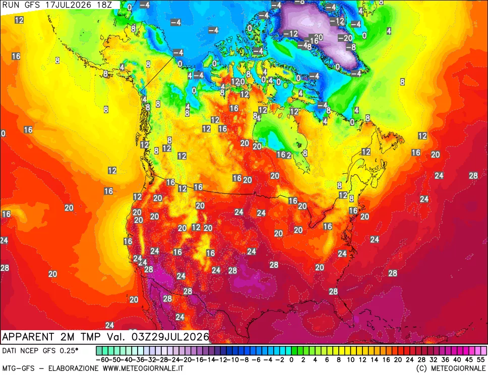 mappa Temp percepita
