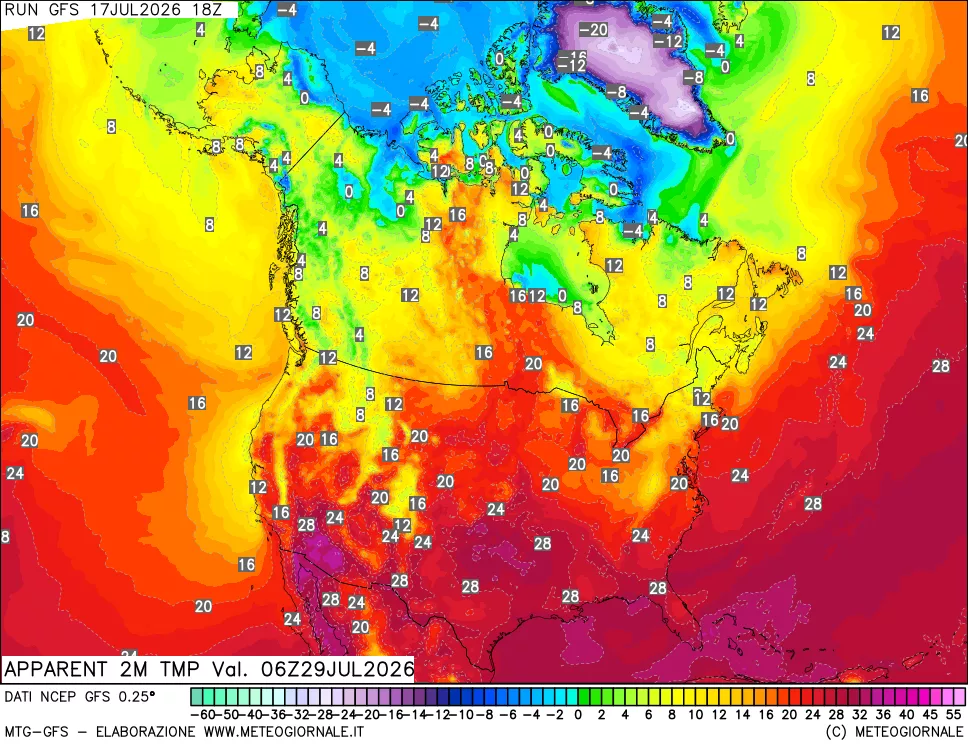 mappa Temp percepita