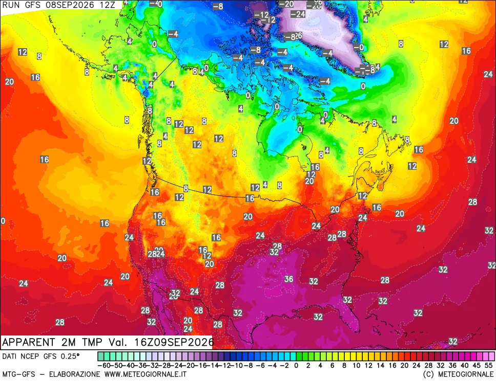 mappa Temp percepita