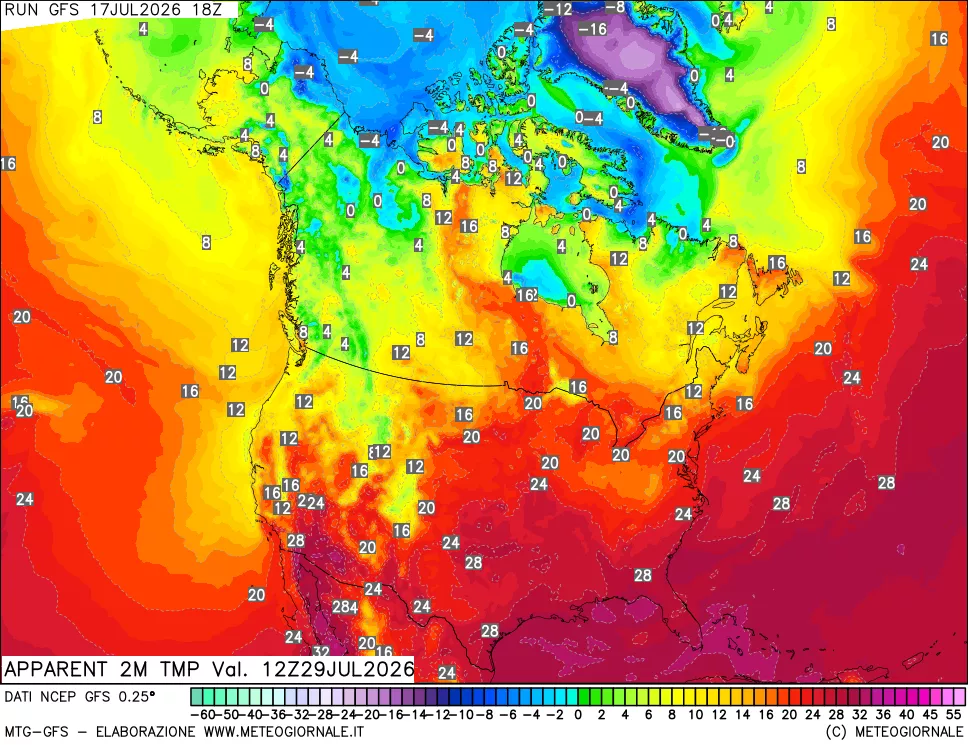 mappa Temp percepita