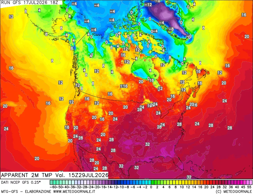 mappa Temp percepita