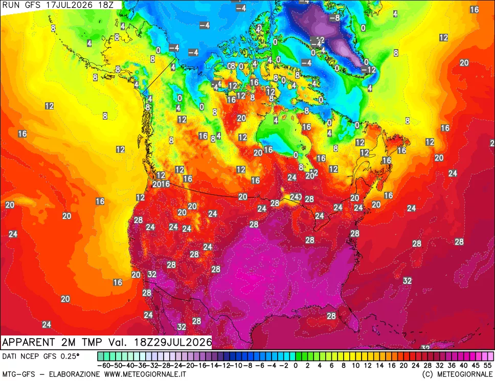 mappa Temp percepita