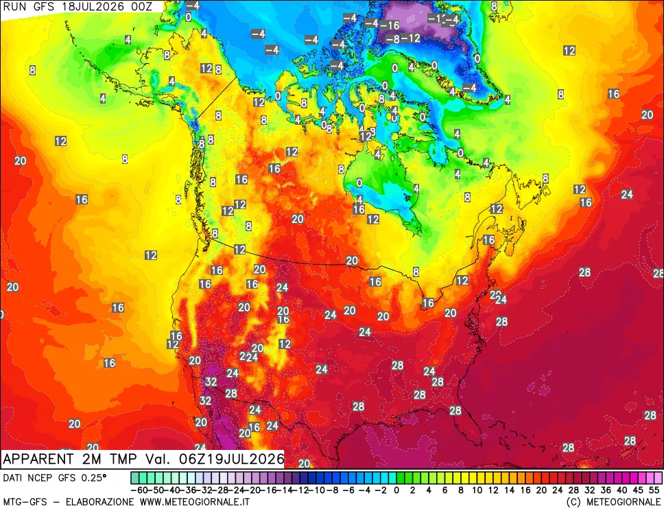 mappa Temp percepita