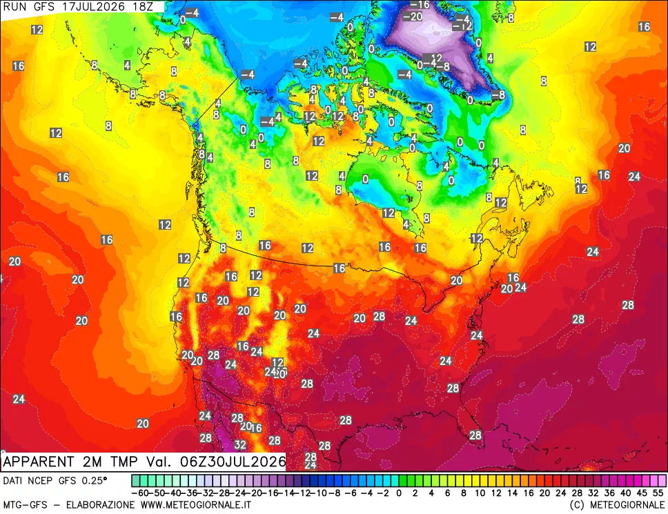 mappa Temp percepita