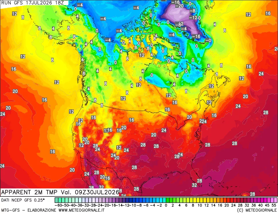 mappa Temp percepita