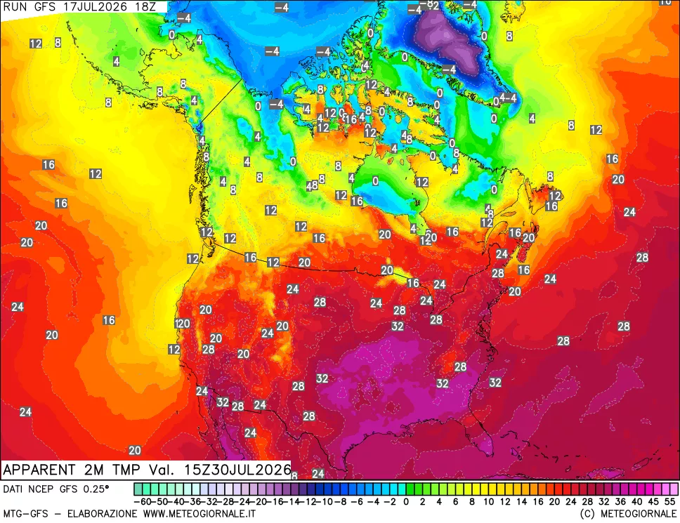 mappa Temp percepita