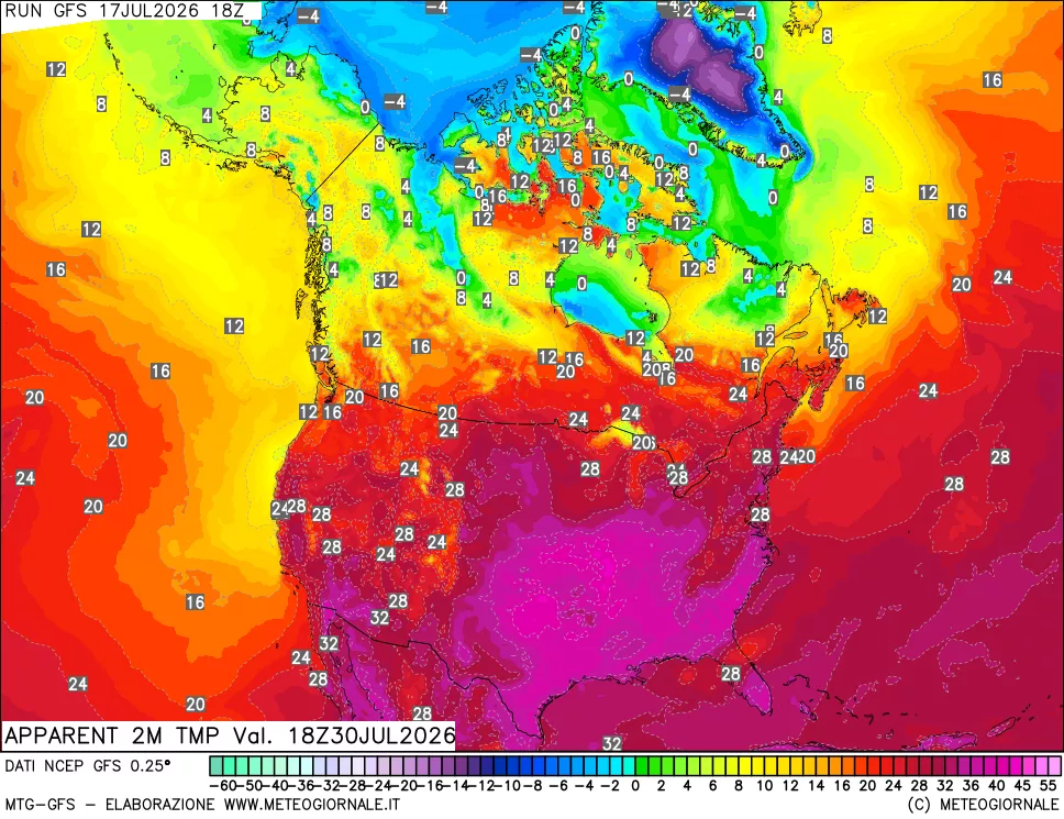 mappa Temp percepita
