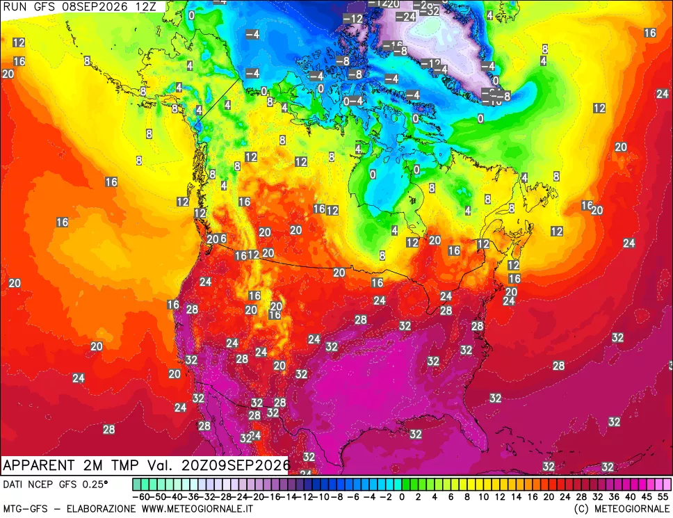 mappa Temp percepita